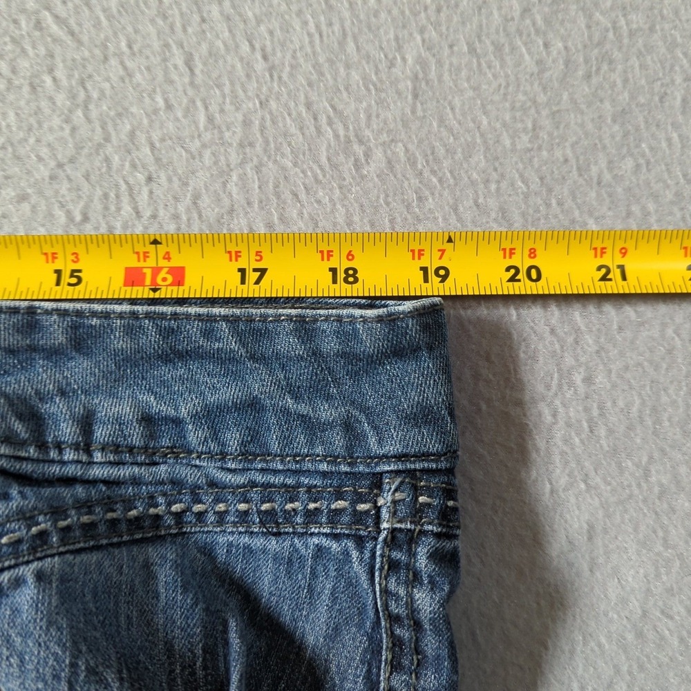Tyte Jeans Womens Size 16 Medium Wash Distressed Straight Leg Y2K Denim - Picture 8 of 9
